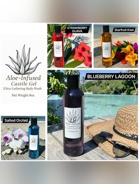 BUY NOW (1) 8oz Aloe-Infused Castile Gel Ultra-Lathering Body Wash